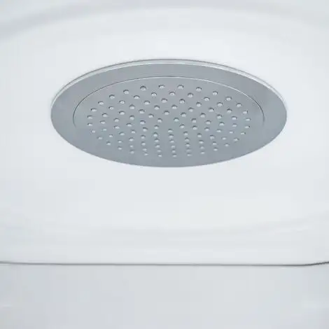 Cabine De Douche Intégrale Arrondie, 90 X 90 Cm, Cabine De Douche Complète, Coloris Blanc, Helgoland III, Schulte 5 Cabine De Douche Intégrale Arrondie, 90 X 90 Cm, Cabine De Douche Complète, Coloris Blanc, Helgoland III, Schulte – Image 3