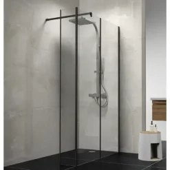 Paroi De Douche à L'italienne + Paroi De Retour Fixe 120 X 26 X 200 Cm, Verre 6 Mm Anticalcaire, Paroi Fixe Walk In, Profilé Noir Mat, Miami, Schulte 9 Paroi De Douche à L'italienne + Paroi De Retour Fixe 120 X 26 X 200 Cm, Verre 6 Mm Anticalcaire, Paroi Fixe Walk In, Profilé Noir Mat, Miami, Schulte -SCHULTE Soldes Boutique 10813992 4
