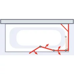 Pare-baignoire D'angle Rabattable, Sans Percer, Paroi De Baignoire Schulte, écran De Baignoire Pivotant à Coller, Verre 3 Mm Transparent, 3 Volets Pliants + 1 Paroi Latérale, Profilé Blanc, 127 X 70 X 120 Cm -SCHULTE Soldes Boutique 11165766 3