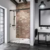 Porte De Douche Coulissante En Niche, Verre 6 Mm Anticalcaire, Style Atelier Industriel, Profilé Noir, Newstyle, Schulte, 100 X 200 Cm -SCHULTE Soldes Boutique 11165767 1