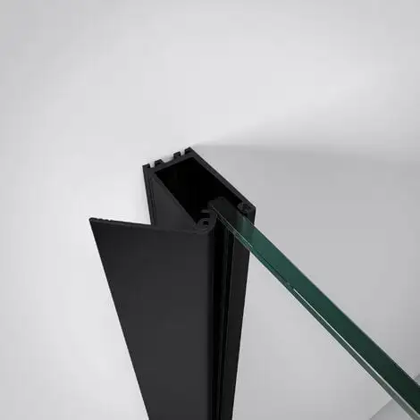 Porte De Douche Coulissante En Niche, Verre 6 Mm Anticalcaire, Style Atelier Industriel, Profilé Noir, Newstyle, Schulte, 100 X 200 Cm 4 Porte De Douche Coulissante En Niche, Verre 6 Mm Anticalcaire, Style Atelier Industriel, Profilé Noir, Newstyle, Schulte, 100 X 200 Cm – Image 2