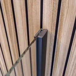 Paroi De Douche à L'italienne Coulissante, Verre 6 Mm Anticalcaire, Paroi Walk In Atelier Industriel, Profilé Noir, NewStyle, Schulte, 100 X 200 Cm -SCHULTE Soldes Boutique 11643679 4