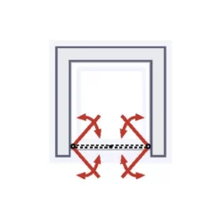 Portes De Douche Battantes, Verre 5 Mm Transparent Anticalcaire, Style Atelier Industriel, Profilé Noir, Schulte, 70 X 192 Cm -SCHULTE Soldes Boutique 11672910 3