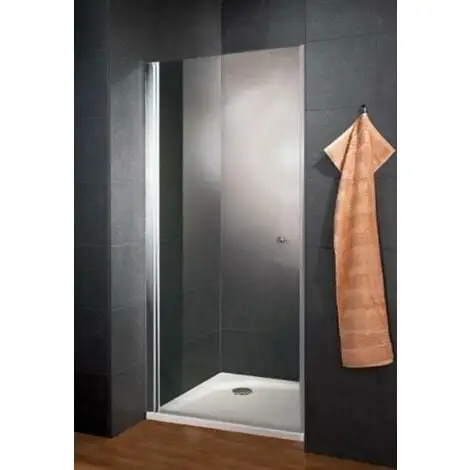 Porte De Douche Pivotante, Verre 5 Mm, Profilé Alu Argenté, YoungLine, Schulte, 80 X 190 Cm 5 Porte De Douche Pivotante, Verre 5 Mm, Profilé Alu Argenté, YoungLine, Schulte, 80 X 190 Cm – Image 3