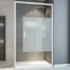 Porte De Douche Coulissante, 120 X 190 Cm, Verre 5 Mm, Sunny, Schulte, Sablé Au Milieu (dépoli), Profilé Blanc -SCHULTE Soldes Boutique 13095878 1