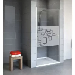 Porte De Douche Pivotante, 80 X 192 Cm, Verre 5 Mm Anticalcaire, Profilé Alu Argenté, Style 2.0, Schulte, Softcube
