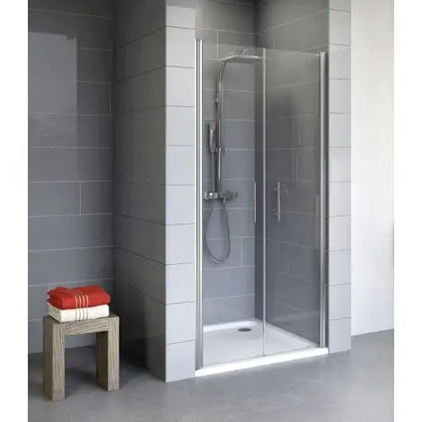 Portes De Douche Battantes, Verre 5 Mm Transparent Anticalcaire, Profilé Aspect Chromé, Style, Schulte, 70 X 192 Cm 3 Portes De Douche Battantes, Verre 5 Mm Transparent Anticalcaire, Profilé Aspect Chromé, Style, Schulte, 70 X 192 Cm