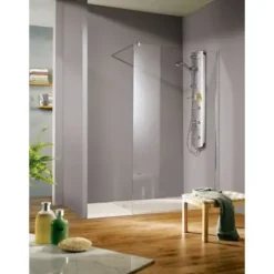 Paroi De Douche à L'italienne SUR-MESURE, Verre 6 Mm Anticalcaire, Paroi Fixe Walk In Free, Schulte, 48-50 X 200 Cm
