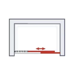 Porte De Douche Coulissante, Verre 8 Mm Anticalaire, Profilé Aspect Chromé, MasterClass, Schulte, 100 X 200 Cm -SCHULTE Soldes Boutique 14168851 3