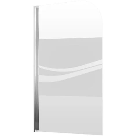 Pare-baignoire Rabattable, Verre 5 Mm, Paroi De Baignoire Schulte, écran De Baignoire Pivotant, Décor Sérigraphié Liane, Profilé Aspect Chromé, 1 Volet 80 X 140 Cm 5 Pare-baignoire Rabattable, Verre 5 Mm, Paroi De Baignoire Schulte, écran De Baignoire Pivotant, Décor Sérigraphié Liane, Profilé Aspect Chromé, 1 Volet 80 X 140 Cm – Image 3