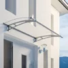 Marquise Auvent De Porte, SchulteLT-Line, Transparent, Fixations Inox, 150 X 95 Cm -SCHULTE Soldes Boutique 17529470 1