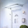 Marquise Auvent De Porte, SchulteLT-Line, Opaque, Fixations Inox, 150 X 95 Cm -SCHULTE Soldes Boutique 17529473 1