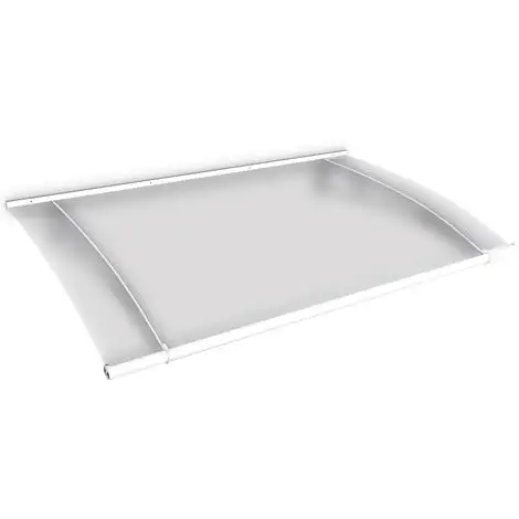 Marquise Auvent De Porte, SchulteLT-Line, Opaque, Fixations Blanches, 150 X 95 Cm 3 Marquise Auvent De Porte, SchulteLT-Line, Opaque, Fixations Blanches, 150 X 95 Cm