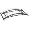 Marquise Auvent De Porte Voûté, Schulte, 148 X 91 Cm, Transparent, Fixation Anthracite -SCHULTE Soldes Boutique 17529512 1