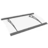 Marquise Auvent De Porte, Schulte Style Plus, Polycarbonate Transparent, Fixations En Acier Anthracite, Classic, 160 X 90 Cm -SCHULTE Soldes Boutique 17529562 1