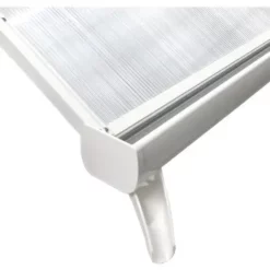 Marquise Auvent De Porte Voûté, 163 X 90 Cm, Schulte Basic, Transparent, Fixation Blanche -SCHULTE Soldes Boutique 17529572 3