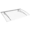 Marquise Auvent De Porte, 140 X 89 Cm, Schulte Lyra, Polycarbonate, Fixation Blanche -SCHULTE Soldes Boutique 17529587 1