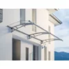 Marquise Auvent De Porte, Module De Base, SchulteLT-Line XL, 287 X 142 Cm, Verre Acrylique Transparent, Fixation Inox Brossé Mat, Schulte -SCHULTE Soldes Boutique 17529590 1