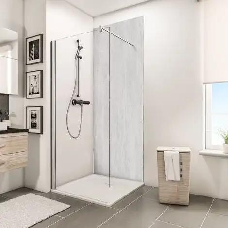 Panneau Mural Parement Béton, Revêtement Pour Douche Et Salle De Bains, DécoDesign DÉCOR, Schulte, 100 X 210 Cm 3 Panneau Mural Parement Béton, Revêtement Pour Douche Et Salle De Bains, DécoDesign DÉCOR, Schulte, 100 X 210 Cm