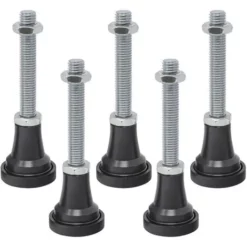 SCHULTE Lot De Pieds 9-12 Cm Pour Un Receveur De Douche De Plain-pied En Résine Minérale, Lot De 5 Pieds