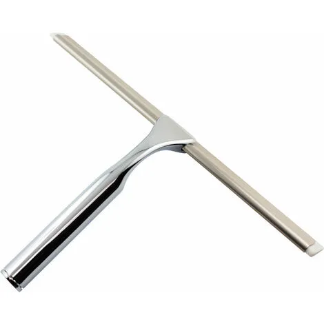 Raclette De Douche En Laiton Chromé, 27,5 Cm, Schulte 4 Raclette De Douche En Laiton Chromé, 27,5 Cm, Schulte – Image 2