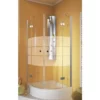 Accès D'angle Circulaire 90 X 90 X 190 Cm, Portes De Douche Pivotantes, Quart De Cercle, Verre 5 Mm Dépoli Sablé, YoungLine, Schulte
