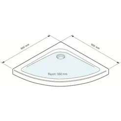 Accès D'angle Circulaire 90 X 90 X 190 Cm, Portes De Douche Pivotantes, Quart De Cercle, Verre 5 Mm Dépoli Sablé, YoungLine, Schulte -SCHULTE Soldes Boutique 1934047 4