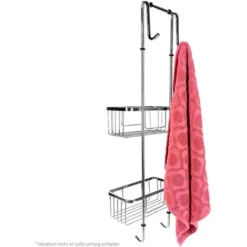 Étagère De Douche Et Salle De Bain, Organisateur-serviteur De Douche à Suspendre, Rangement De Bain, Schulte, 2 Paniers Inox, 21 X 18 X 67 Cm -SCHULTE Soldes Boutique 19796263 3