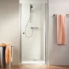 Porte De Douche Pivotante 80 X 200 Cm, Verre 6 Mm Transparent Anticalcaire, Profilé Aspect Chromé, Garda, Schulte -SCHULTE Soldes Boutique 23678483 1