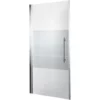 Porte De Douche Pivotante 90 X 190 Cm, Verre 6 Mm Anticalcaire, Décor Dépoli Light, Profilé Aspect Chromé, Style, Schulte -SCHULTE Soldes Boutique 2374872 1