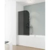 Pare-baignoire Rabattable, 80 X 140 Cm, Verre 5 Mm, Paroi De Baignoire 1 Volet Capri, écran De Baignoire Pivotant Schulte, Verre Fumé, Profilé Alu Nature -SCHULTE Soldes Boutique 23754056 1