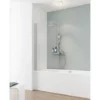 Pare-baignoire Rabattable Sans Percer, 80 X 140 Cm, Verre 5 Mm, Paroi De Baignoire Avec Kit à Coller, Profilé Alu Nature, Verre Transparent, Capri, Schulte -SCHULTE Soldes Boutique 23754059 1