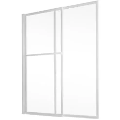 Pare-baignoire Coulissant Et Rabattable, 70 - 120 X 140 Cm, Schulte, Paroi De Baignoire Extensible 2 Volets, Verre 3 Mm, Profilé Alu Nature, Verre Transparent -SCHULTE Soldes Boutique 23800543 3