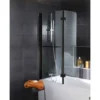 Pare-baignoire Rabattable 112 X 150 Cm, Verre Transparent Anticalcaire 5 Mm, Profilé Noir, Paroi De Baignoire 2 Volets, écran De Baignoire Pivotant, Schulte -SCHULTE Soldes Boutique 23840769 1