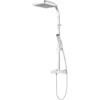 Colonne De Douche Avec Thermostat Intégré, 45 X 102 Cm, Rain II Schulte, Douchette à Main Carrée, Pommeau Carré Orientable, Aspect Chromé -SCHULTE Soldes Boutique 23917727 1