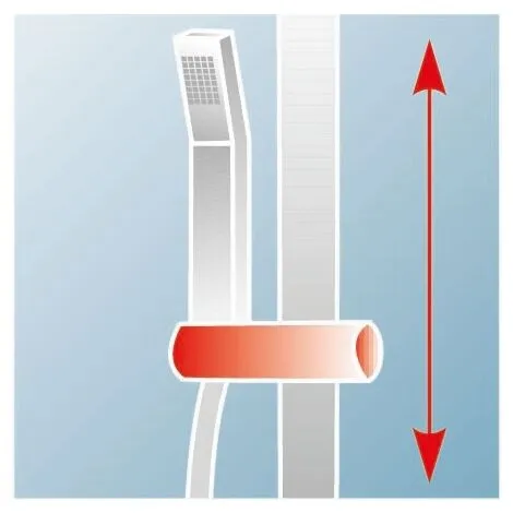 Colonne De Douche Avec Thermostat Intégré, 45 X 102 Cm, Rain II Schulte, Douchette à Main Carrée, Pommeau Carré Orientable, Aspect Chromé 4 Colonne De Douche Avec Thermostat Intégré, 45 X 102 Cm, Rain II Schulte, Douchette à Main Carrée, Pommeau Carré Orientable, Aspect Chromé – Image 2