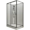 Cabine De Douche Intégrale Avec Porte Coulissante, Verre 5 Mm, Cabine De Douche Complète Tahiti, Schulte, 120 X 80 Cm, Paroi Latérale à Droite, Ouverture Vers La Gauche