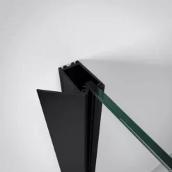 Portes De Douche Battantes En U Avec Deux Parois Latérales Fixes, Verre 5 Mm Transparent Anticalcaire, Profilé Noir, Style Industriel, Schulte, 80 X 80 Cm 8 Portes De Douche Battantes En U Avec Deux Parois Latérales Fixes, Verre 5 Mm Transparent Anticalcaire, Profilé Noir, Style Industriel, Schulte, 80 X 80 Cm -SCHULTE Soldes Boutique 26889636 3