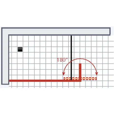 Paroi De Douche à L'italienne Avec Retour Pivotant, Profilé Noir à Clipser, Paroi Fixe Walk In Style Industriel, NewStyle, Schulte, Verre 5 Mm Transparent Anticalcaire, 80 X 30 X 190 Cm 7 Paroi De Douche à L'italienne Avec Retour Pivotant, Profilé Noir à Clipser, Paroi Fixe Walk In Style Industriel, NewStyle, Schulte, Verre 5 Mm Transparent Anticalcaire, 80 X 30 X 190 Cm – Image 5