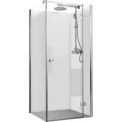 Panneau Mural Blanc, Revêtement Pour Douche Et Salle De Bains, DécoDesign COULEUR, Schulte, 90 X 210 Cm 2ème Choix