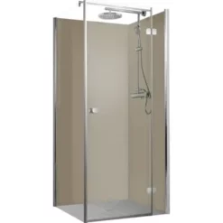 Panneau Mural Taupe, Revêtement Pour Douche Et Salle De Bains, DécoDesign COULEUR, Schulte, 90 X 210 Cm 2ème Choix