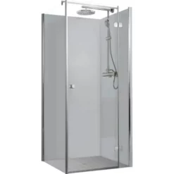 Panneau Mural Gris Argenté, Revêtement Pour Douche Et Salle De Bains, DécoDesign COULEUR, Schulte, 90 X 210 Cm 2ème Choix