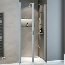 Porte De Douche Battante En Niche, Verre 5 Mm Transparent, Sunny ExpressPlus Schulte, Profilé Alu-nature, 80 X 180 Cm