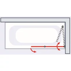Pare-baignoire Rabattable 112 X 140 Cm, Verre 5 Mm, Paroi De Baignoire 2 Volets, écran De Baignoire Pivotant, Komfort Express-Plus Schulte, Verre Transparent, Profilé Alu-argenté -SCHULTE Soldes Boutique 29284970 5