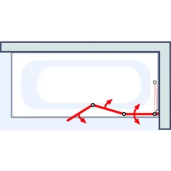 Pare-baignoire Rabattable 125 X 140 Cm, Verre 5 Mm, Paroi De Baignoire 3 Volets, écran De Baignoire Pivotant, Komfort Express-Plus Schulte, Profilé Alu-argenté, Verre Transparent -SCHULTE Soldes Boutique 29284971 5