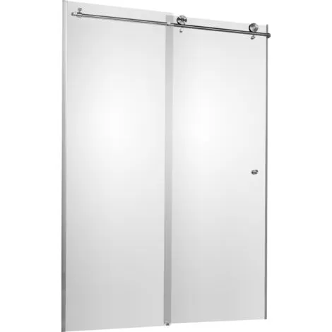 Porte De Douche Coulissante, Verre 8 Mm, Profilé Aspect Chromé, MasterClass, Schulte, 120 X 200 Cm 4 Porte De Douche Coulissante, Verre 8 Mm, Profilé Aspect Chromé, MasterClass, Schulte, 120 X 200 Cm – Image 2