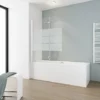 Pare-baignoire Rabattable 112 X 140 Cm, Verre 5 Mm, Paroi De Baignoire 2 Volets, écran De Baignoire Pivotant, Komfort Schulte, Décor Sérigraphié Sablé Dépoli Light, Profilé Blanc 1 Pare-baignoire Rabattable 112 X 140 Cm, Verre 5 Mm, Paroi De Baignoire 2 Volets, écran De Baignoire Pivotant, Komfort Schulte, Décor Sérigraphié Sablé Dépoli Light, Profilé Blanc -SCHULTE Soldes Boutique 3368877 1