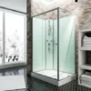Cabine De Douche Intégrale Avec Porte Coulissante, Verre 5 Mm, Cabine De Douche Complète Ibiza, Schulte, 120 X 80 Cm, Paroi Latérale à Droite, Ouverture Vers La Gauche -SCHULTE Soldes Boutique 3368878 1