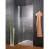 Porte De Douche Pivotante, Verre 6 Mm, Décor Galets Chromés, Profilé Aspect Chromé, Style, Schulte, 80 X 190 Cm -SCHULTE Soldes Boutique 3737372 1