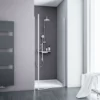 Porte De Douche Pivotante, Verre 5 Mm Transparent Anticalcaire, Profilé Alu-argenté, Schulte, 80 X 192 Cm -SCHULTE Soldes Boutique 38398345 1
